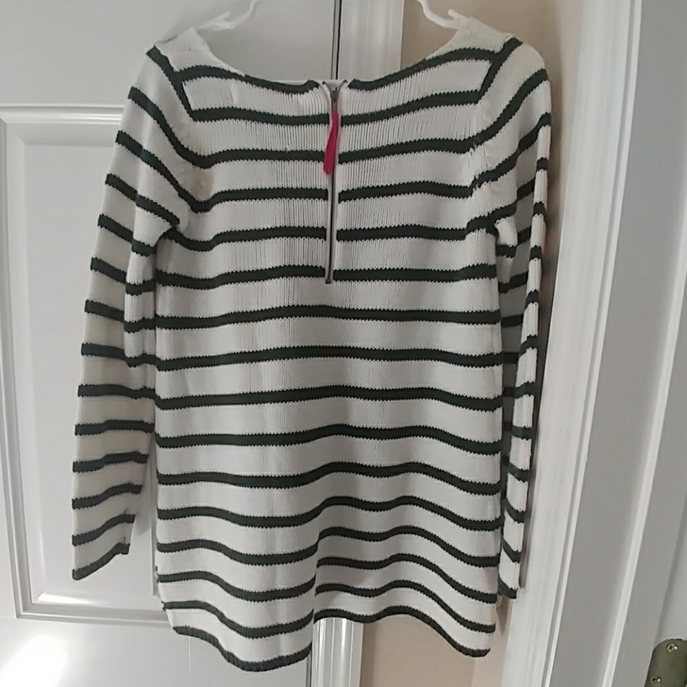 Zara Knit green and white sweater - Picture 2 of 8
